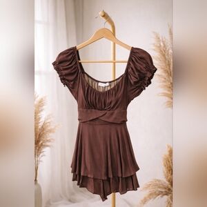 Altar'd State Rich Brown Dress